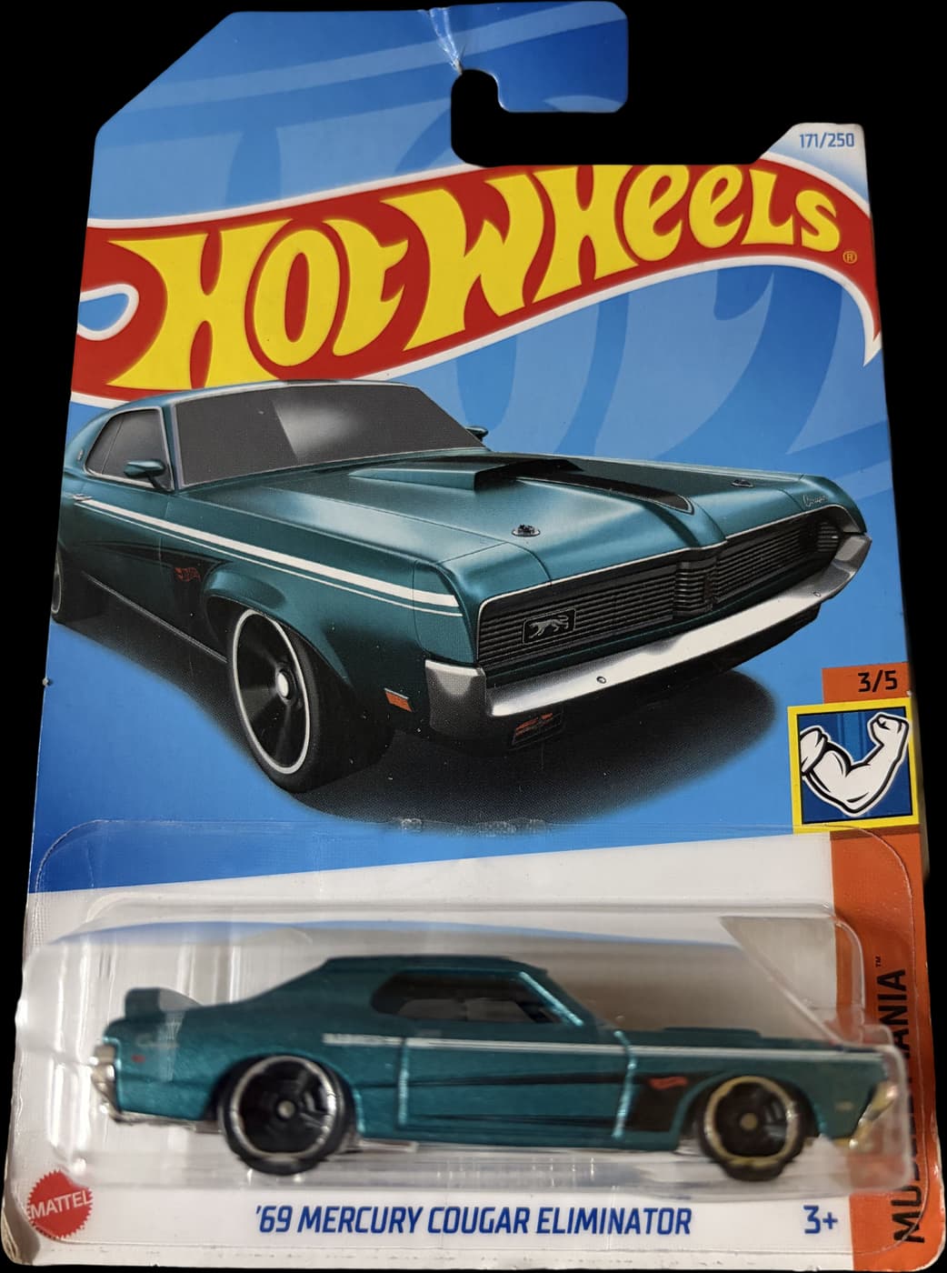 ‘69 Mercury Cougar Eliminator on its card