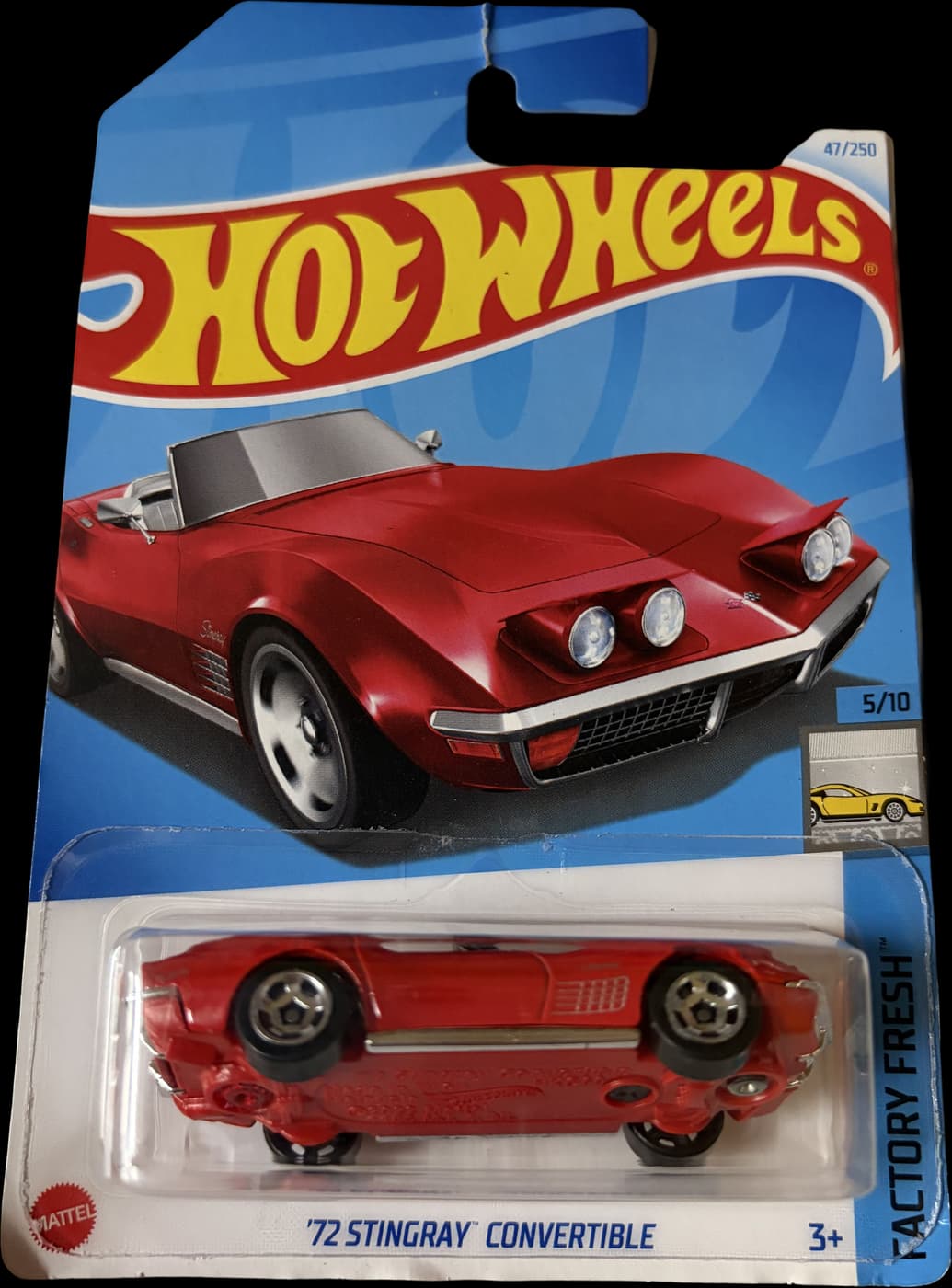 ‘72 Stingray Convertible on its card