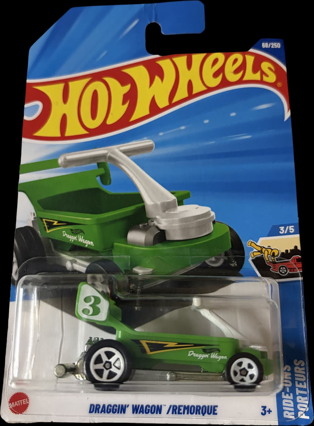 Draggin' Wagon / Remorque on its card