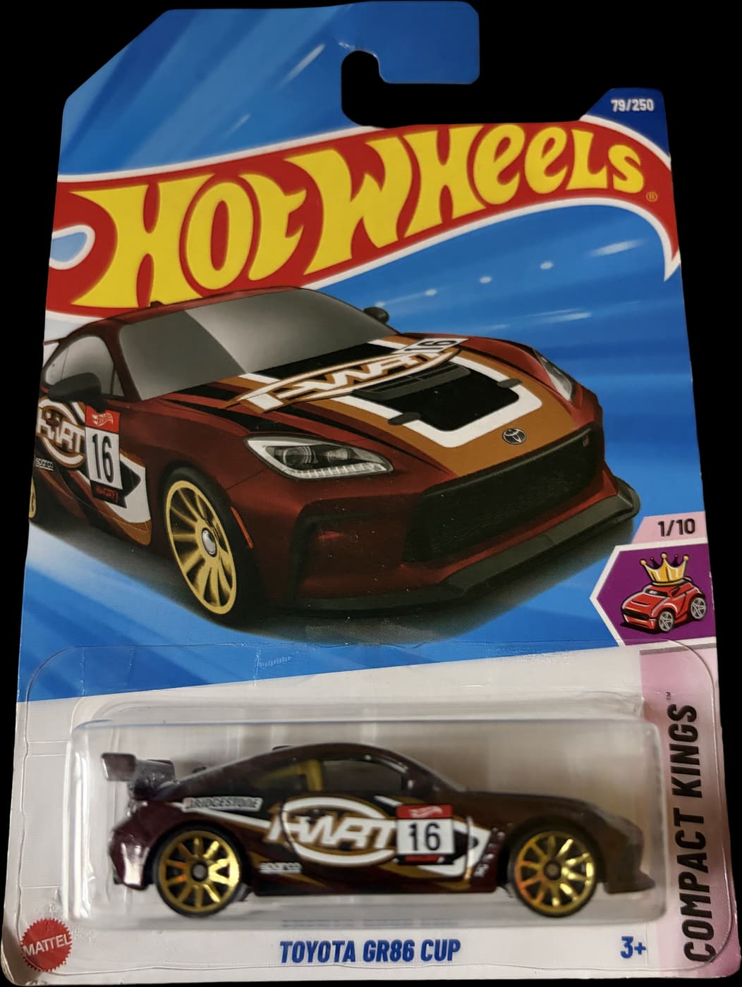 Toyota GR86 Cup on its card