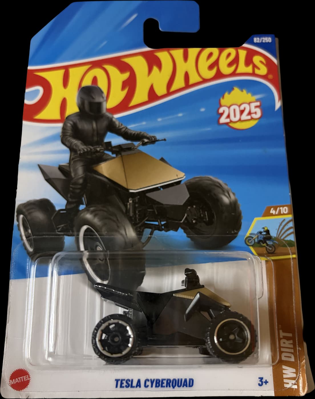 Tesla Cyberquad on its card