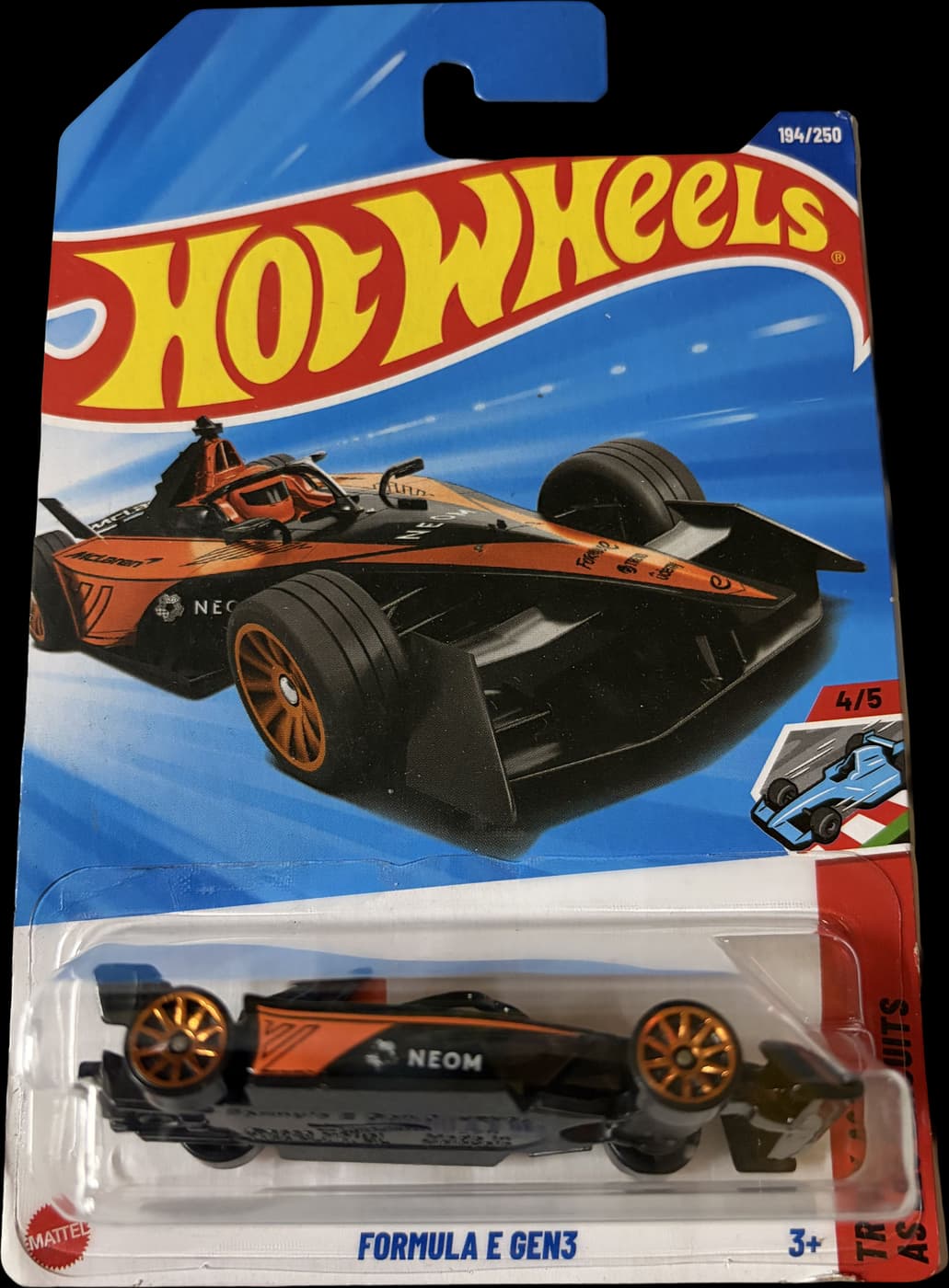 Formula E Gen3 on its card