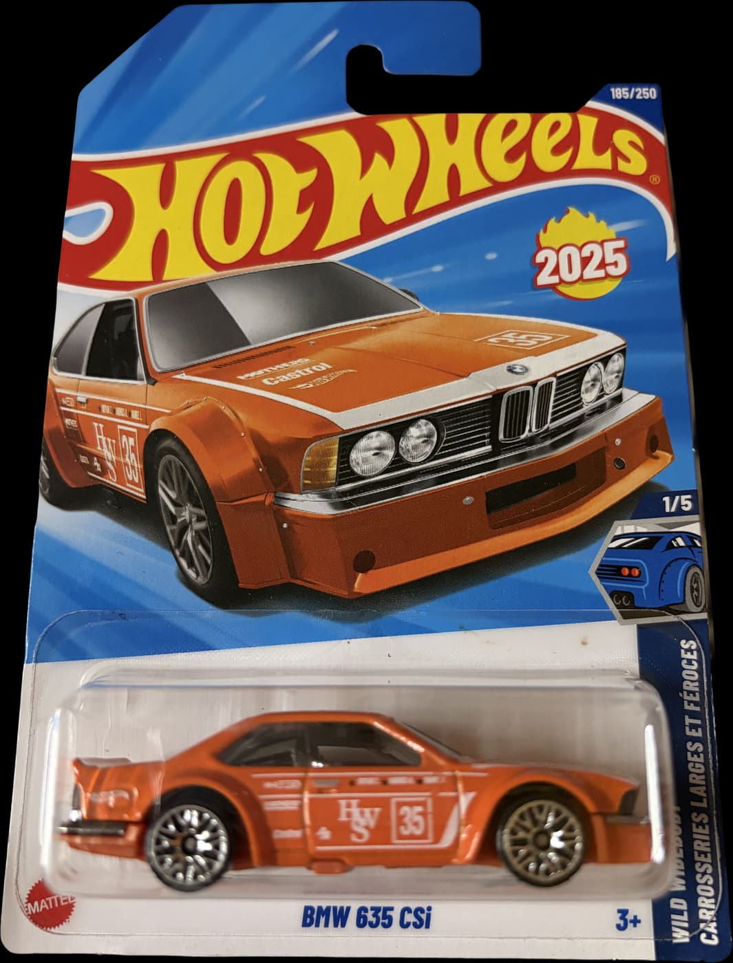 BMW 635 CSi on its card