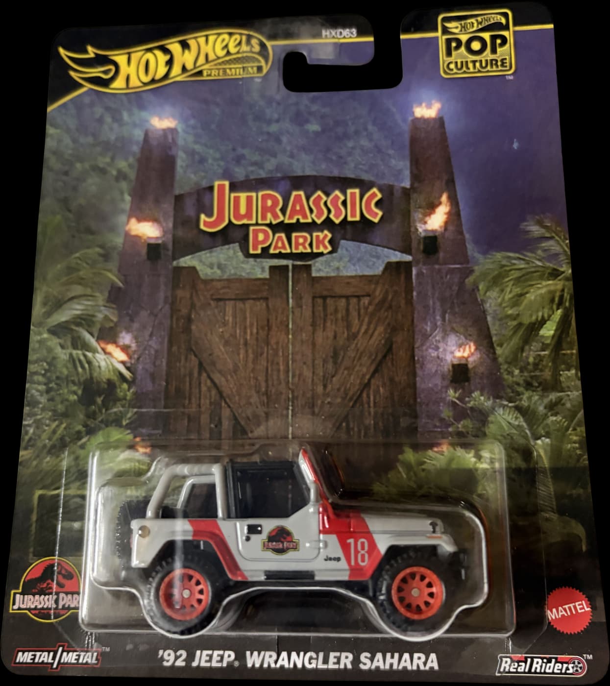 '92 Jeep Wrangler Sahara on its card