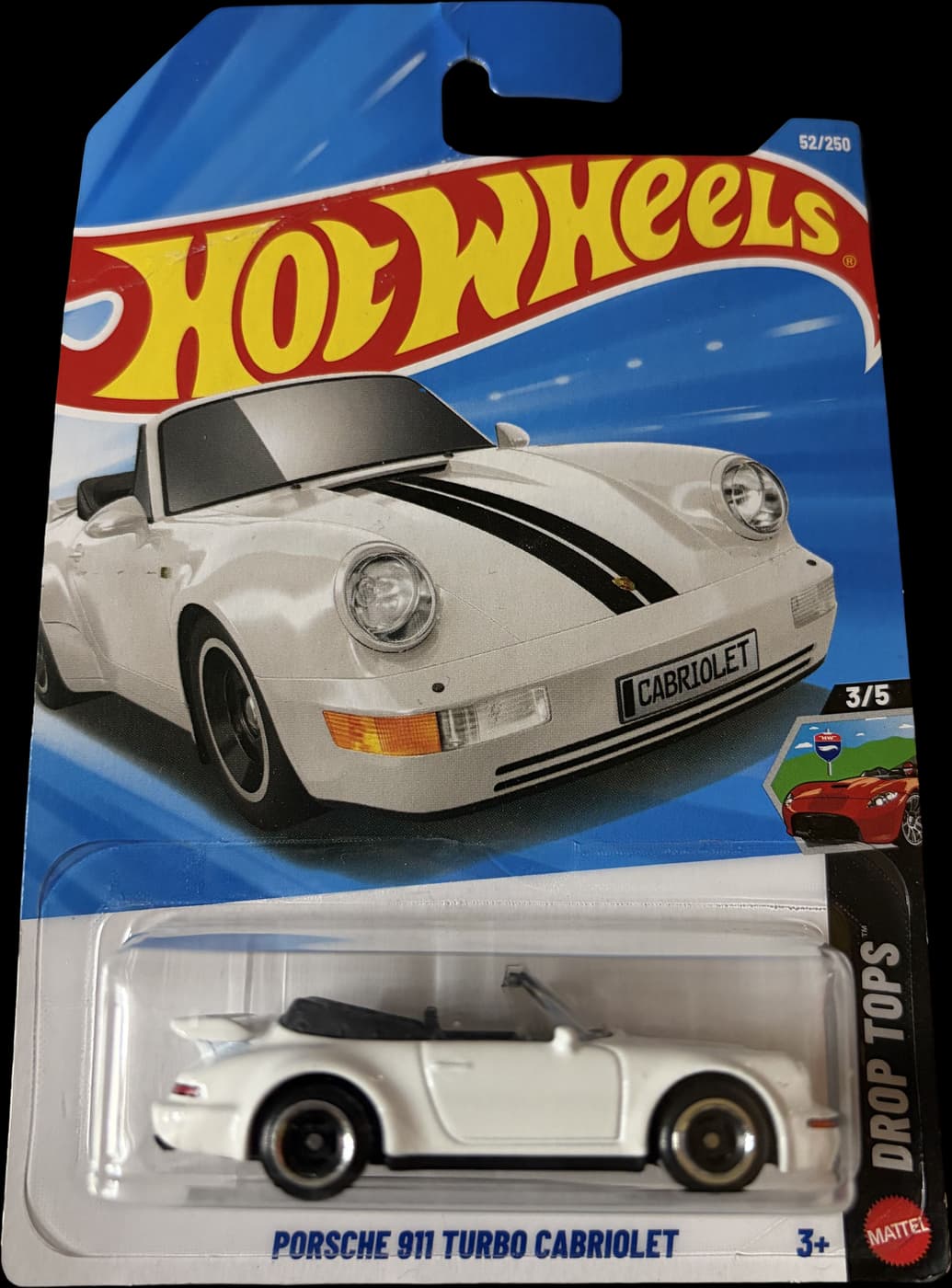 Porsche 911 Turbo Cabriolet on its card