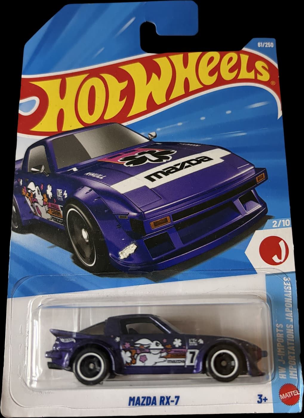 Mazda RX-7 on its card