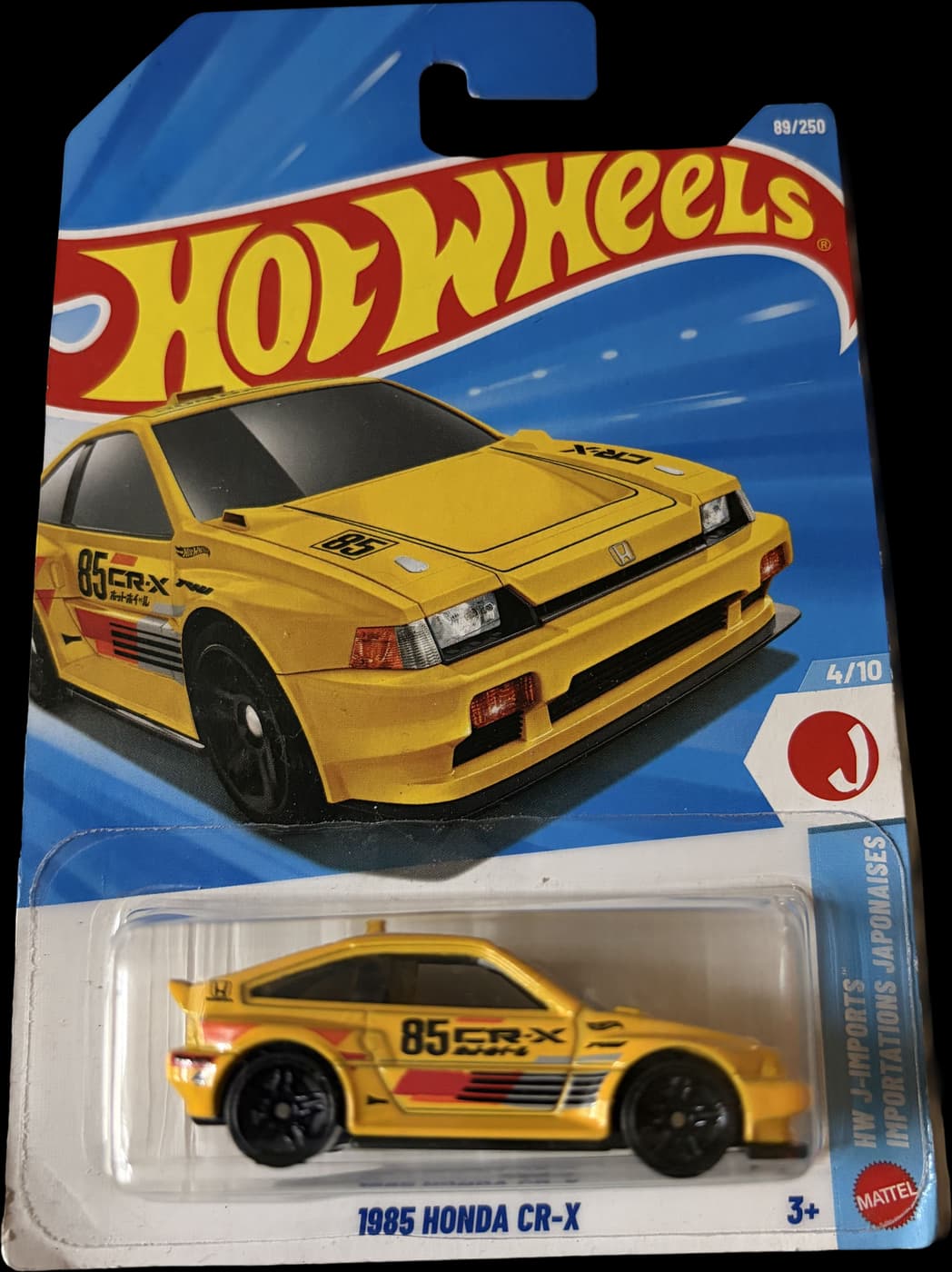1985 Honda CR-X on its card