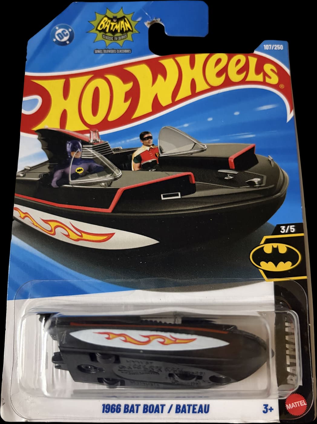1966 Bat Boat (Black) on its card