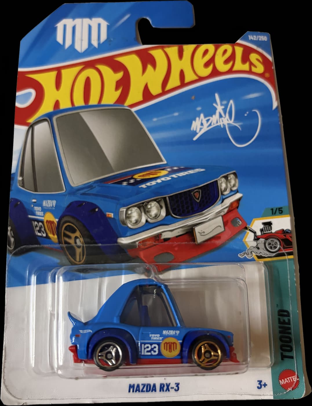 Mazda RX-3 (Tooned) on its card