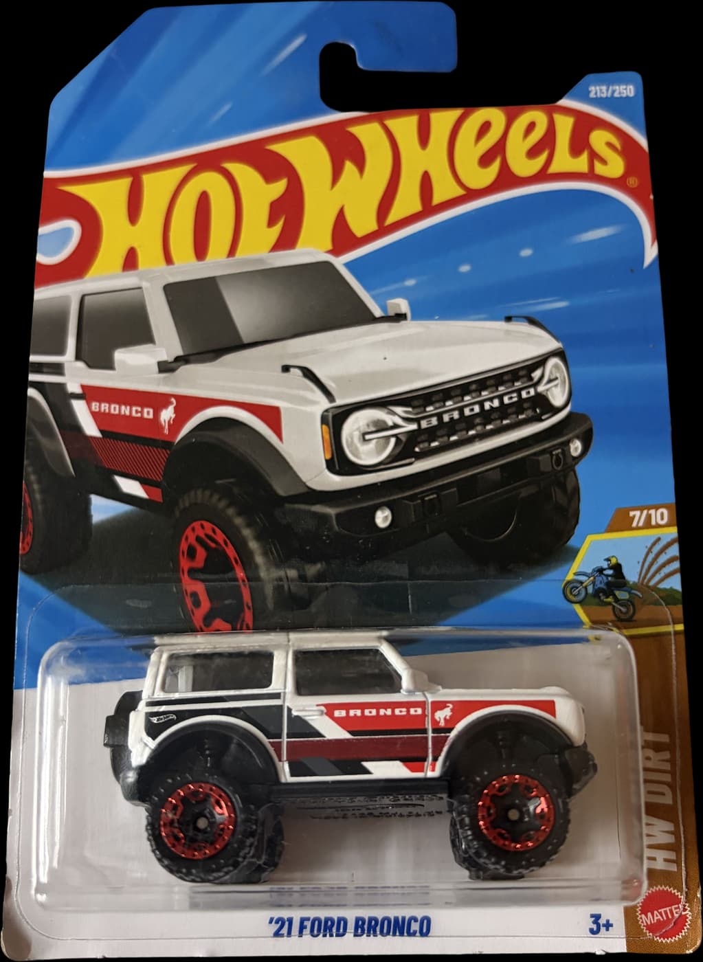 '21 Ford Bronco on its card