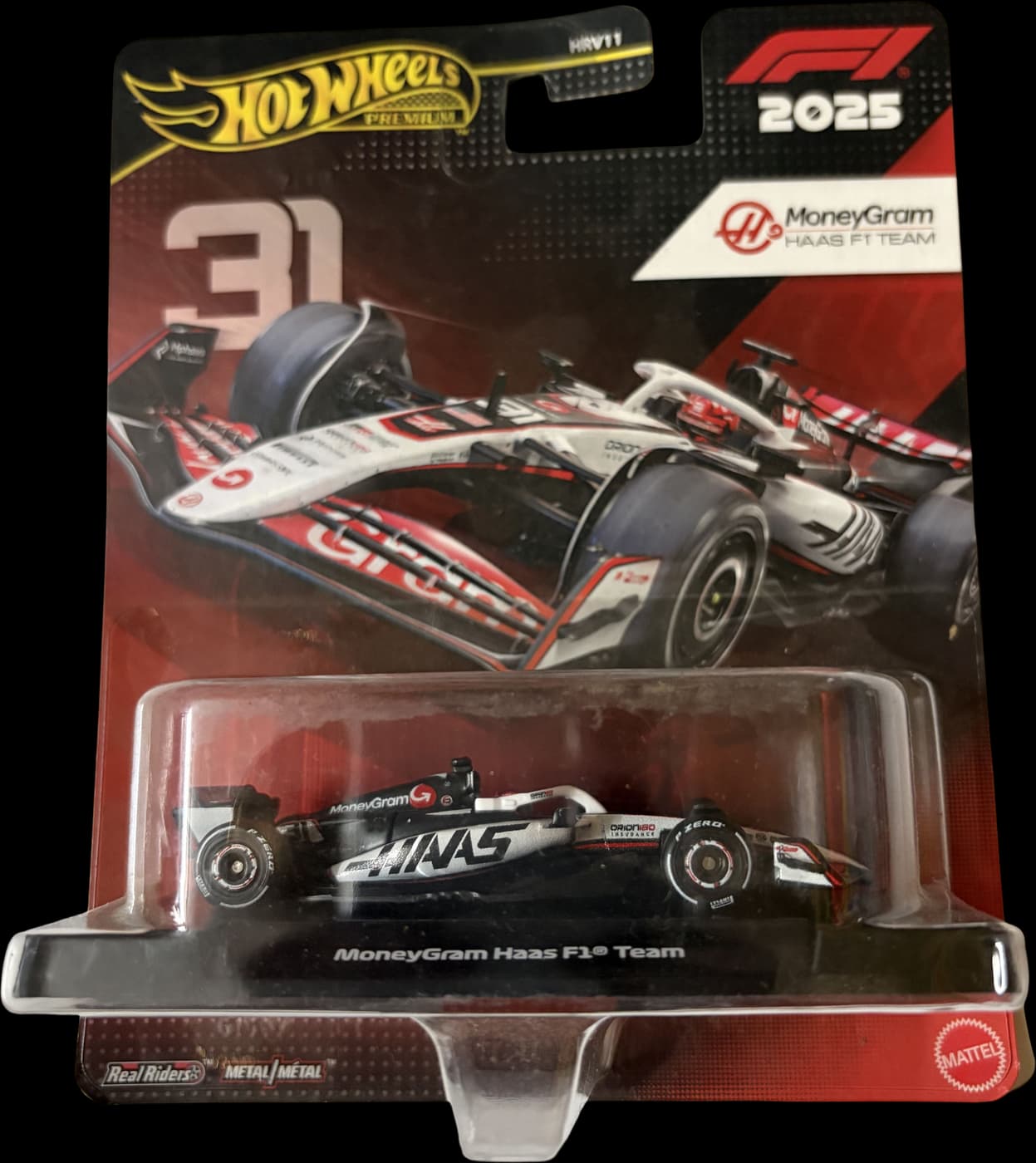 Haas VF-25 on its card