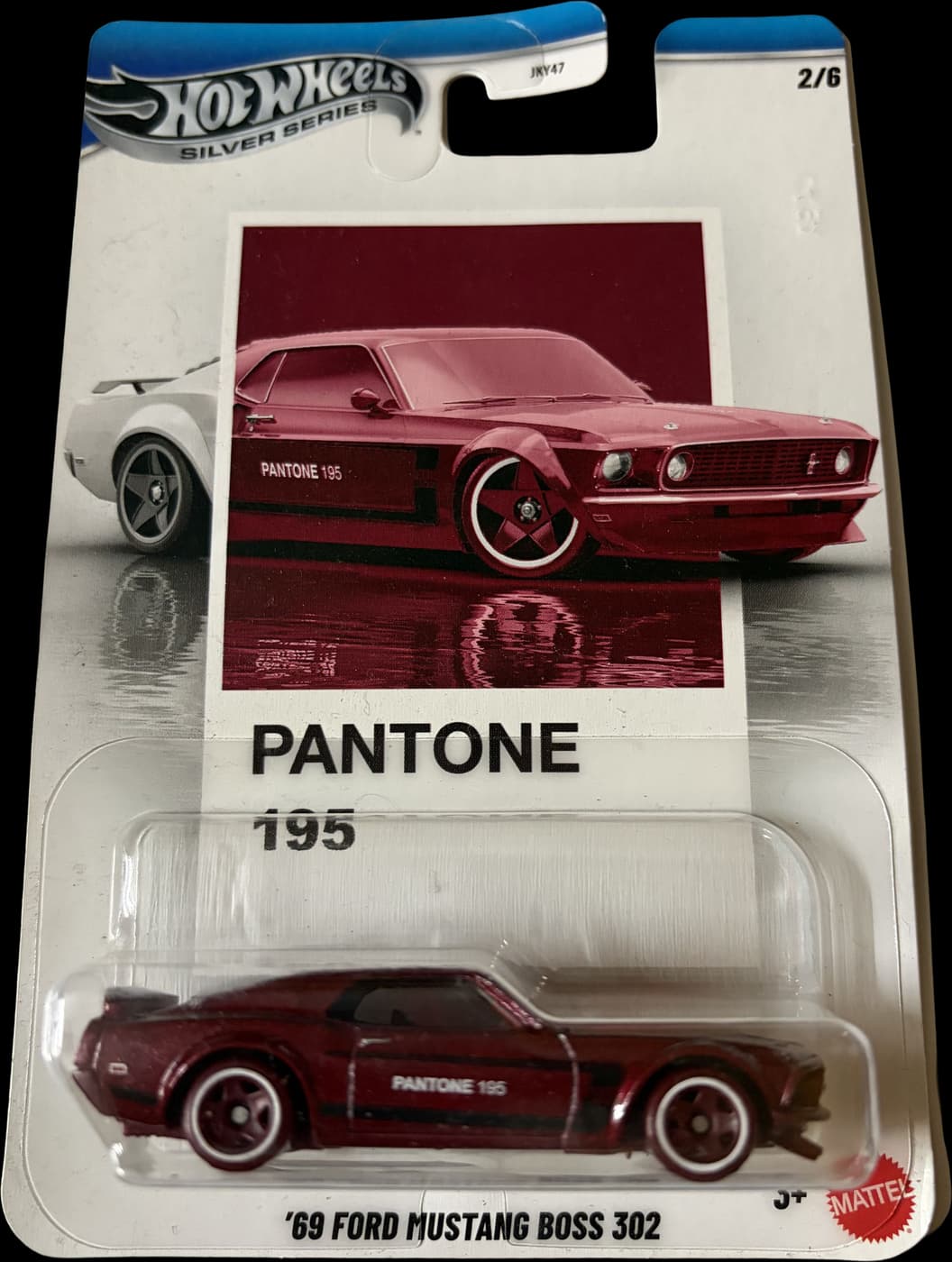 ‘69 Ford Mustang Boss 302 (Pantone) on its card